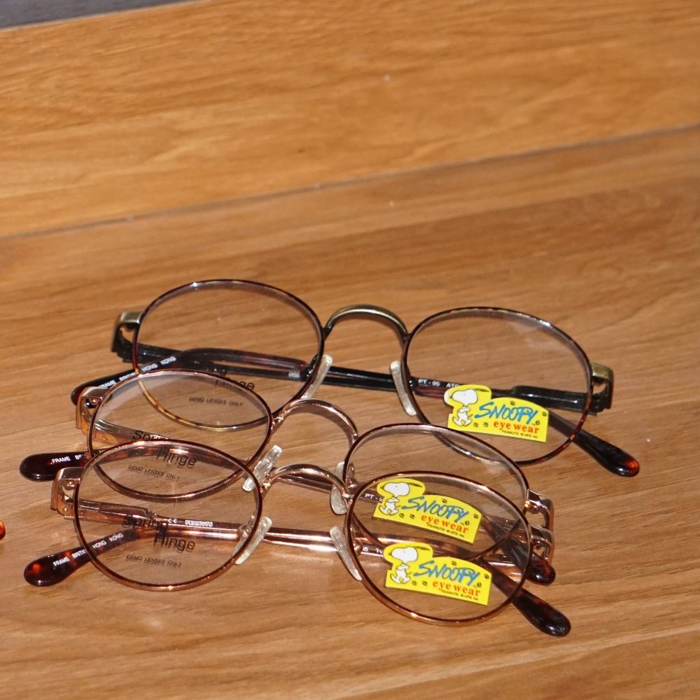 🤓😍 Wholesale New lot of 5 Vintage Snoopy Eyeglasses frames 🤓😍
